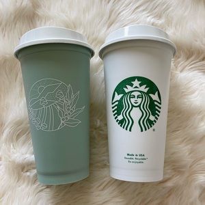 2 Starbucks Reusable Hot Cups